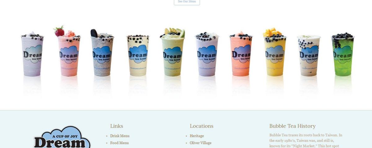 Website Design Project Is Done For Our Client Dream Tea House Website Www Dr Wewa Design Inc